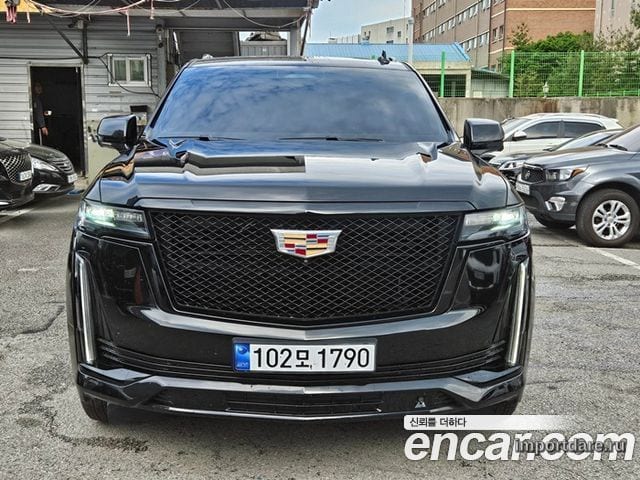 CADILLAC ESCALADE 2021 — 110 000 км, чёрный, Корея — под ключ — фото 2