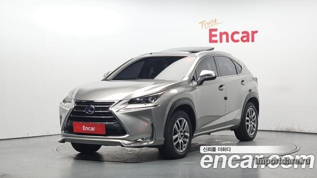 LEXUS NX300H 2017 — 88 389 км, серебристо-серый, Корея — под ключ — фото 1