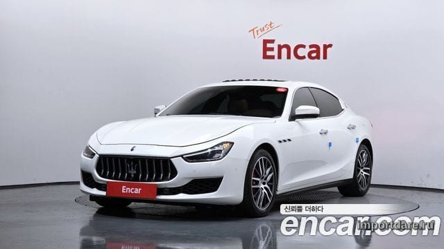 MASERATI GHIBLI 2018 — 67 658 км, белый, Корея — под ключ — фото 1