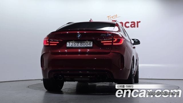 BMW X6M 2019 — 73 753 км, красный, Корея — под ключ — фото 4