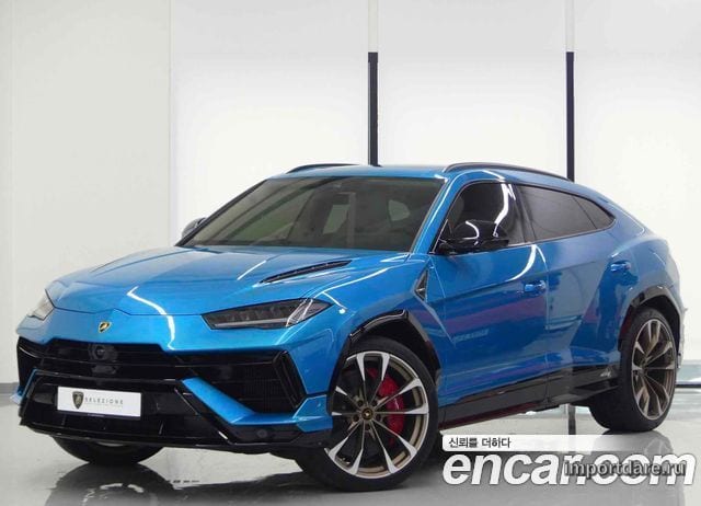 LAMBORGHINI URUS 2023 — 5 600 км, бирюзовый, Корея — под ключ — фото 1