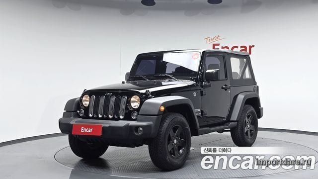 JEEP WRANGLER (JK) 2016 — 88 872 км, чёрный, Корея — под ключ — фото 1
