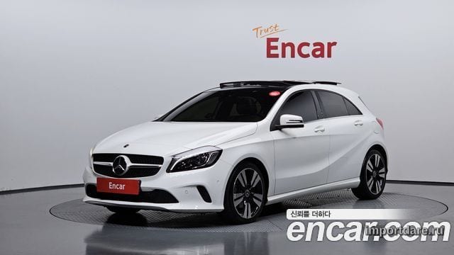 MERCEDES-BENZ A-CLASS W176 2017 — 144 071 км, белый, Корея — под ключ — фото 1
