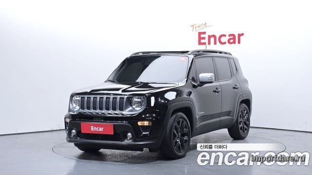 JEEP RENEGADE 2022 — 18 704 км, чёрный, Корея — под ключ — фото 1
