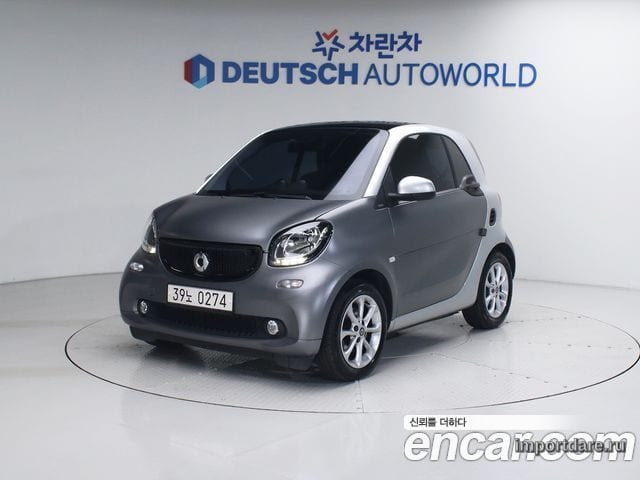 SMART FORTWO COUPE 2015 — 56 636 км, серый, Корея — под ключ — фото 11