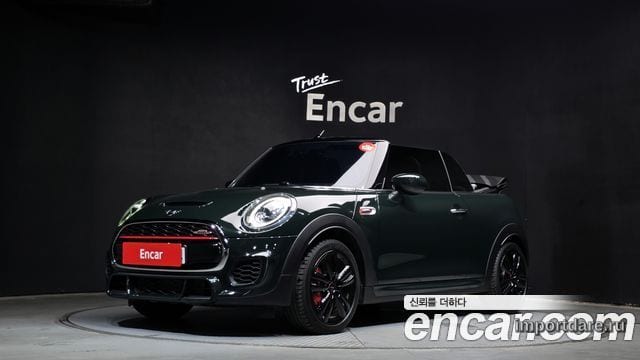 MINI COOPER S CONVERTIBLE 2021 — 76 701 км, тёмно-зелёный, Корея — под ключ — фото 1