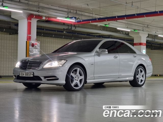 MERCEDES-BENZ S-CLASS W221 2011 — 155 714 км, серебристый, Корея — под ключ — фото 1