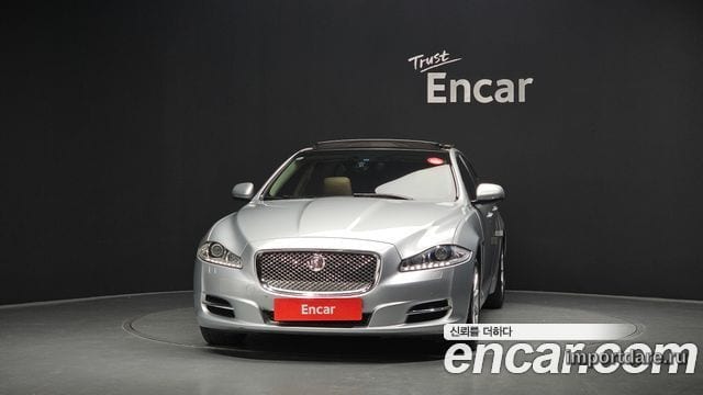 JAGUAR ALL NEW XJ 2014 — 150 352 км, серебристо-серый, Корея — под ключ — фото 3