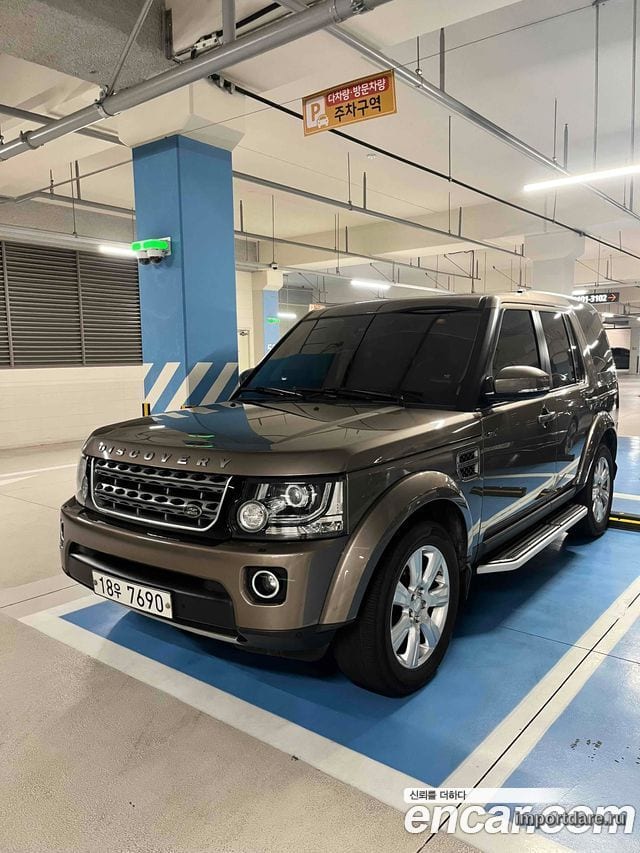 LAND ROVER DISCOVERY 4 2015 — 60 000 км, светло-золотистый, Корея — под ключ — фото 1