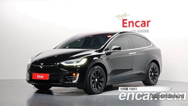 TESLA MODEL X 2019 — 146 141 км, чёрный, Корея — под ключ — фото 1