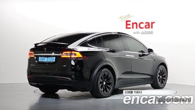TESLA MODEL X 2019 — 146 141 км, чёрный, Корея — под ключ — фото 2