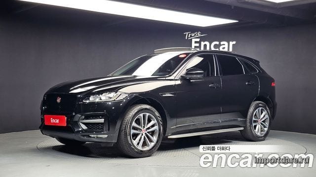 JAGUAR F-PACE 2017 — 92 038 км, чёрный, Корея — под ключ — фото 1