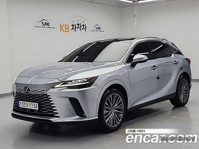 LEXUS RX350H 2023 — 97 270 км, серебристо-серый, Корея — под ключ — фото 11