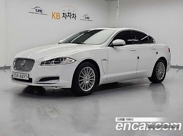 JAGUAR NEW XF 2013 — 83 100 км, белый, Корея — под ключ — фото 1