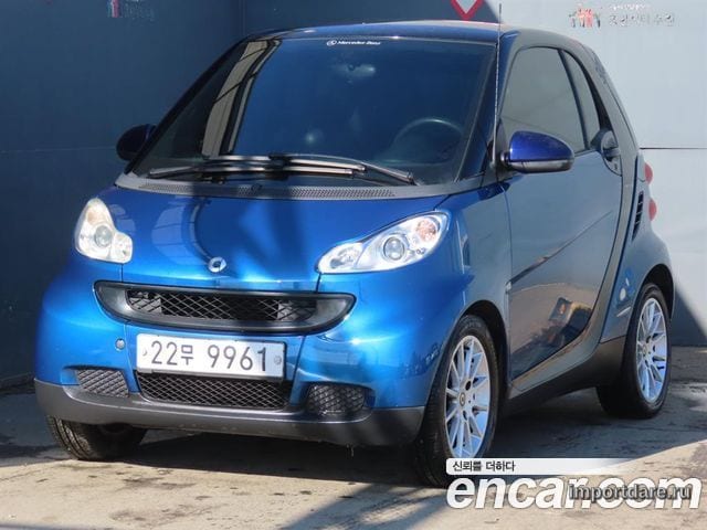 SMART FORTWO COUPE 2011 — 85 501 км, синий, Корея — под ключ — фото 1