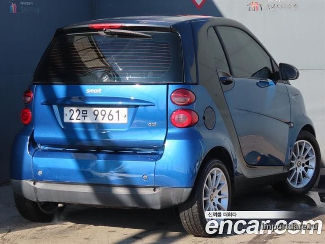 SMART FORTWO COUPE 2011 — 85 501 км, синий, Корея — под ключ — фото 3