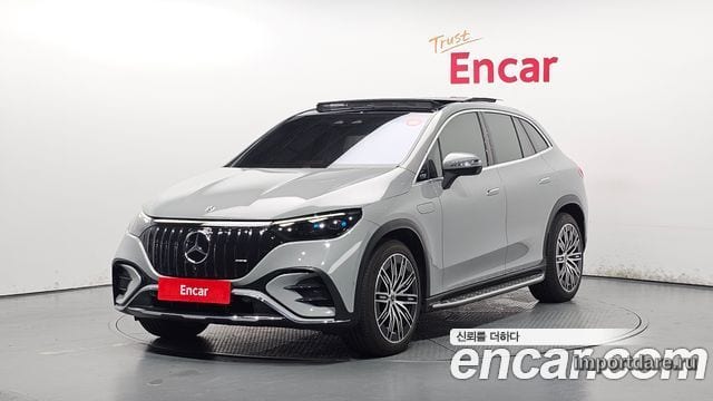 MERCEDES-BENZ EQE SUV X294 2023 — 71 516 км, серебристо-серый, Корея — под ключ — фото 1