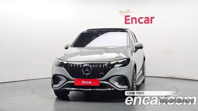MERCEDES-BENZ EQE SUV X294 2023 — 71 516 км, серебристо-серый, Корея — под ключ — фото 3