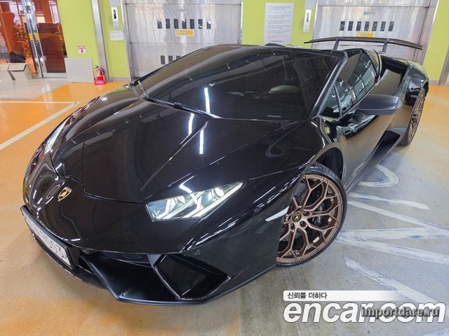 LAMBORGHINI HURACAN 2019 — 63 000 км, чёрный, Корея — под ключ — фото 1