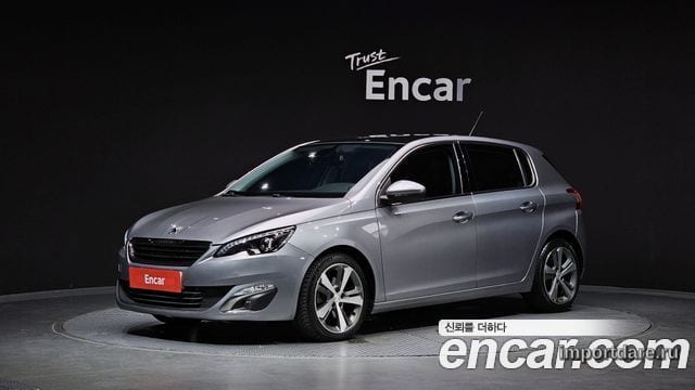 PEUGEOT 308 2015 — 169 749 км, серебристо-серый, Корея — под ключ — фото 1