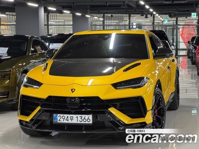 LAMBORGHINI URUS 2024 — 8 000 км, жёлтый, Корея — под ключ — фото 1