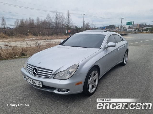 MERCEDES-BENZ CLS-CLASS W219 2005 — 140 000 км, серебристый, Корея — под ключ — фото 12
