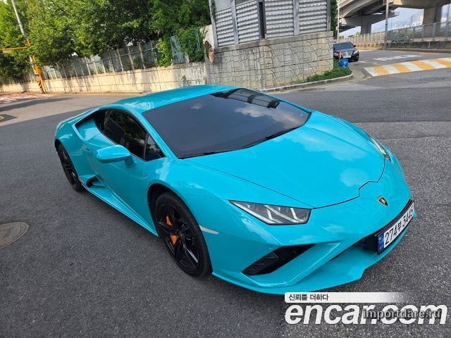 LAMBORGHINI HURACAN 2021 — 9 600 км, синий, Корея — под ключ — фото 2