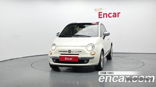 FIAT 500C 2014 — 150 020 км, белый-перламутр, Корея — под ключ — фото 3