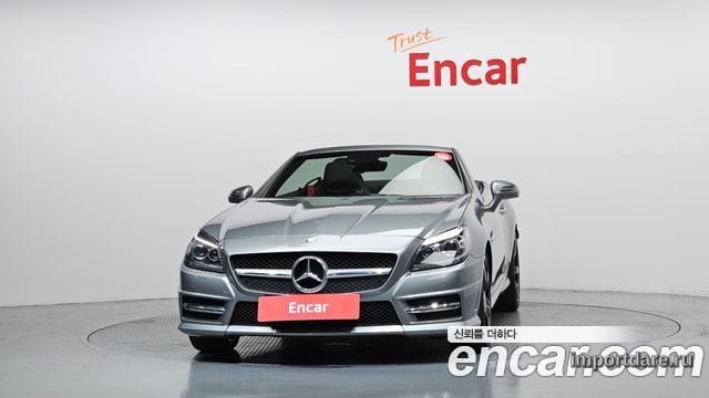 MERCEDES-BENZ SLK-CLASS 2015 — 109 663 км, серебристо-серый, Корея — под ключ — фото 3
