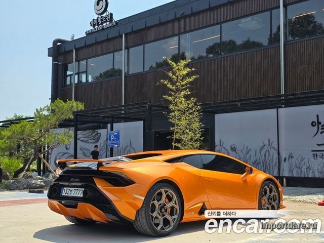 LAMBORGHINI HURACAN 2023 — 3 900 км, оранжевый, Корея — под ключ — фото 4