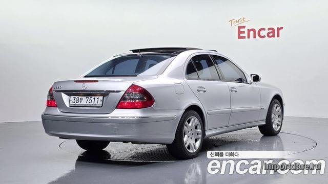 MERCEDES-BENZ E-CLASS W211 2007 — 51 315 км, серебристо-серый, Корея — под ключ — фото 2