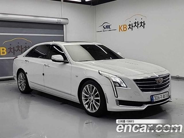 CADILLAC CT6 2018 — 107 489 км, белый, Корея — под ключ — фото 1