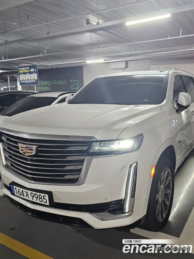 CADILLAC ESCALADE 2022 — 25 000 км, белый, Корея — под ключ — фото 1