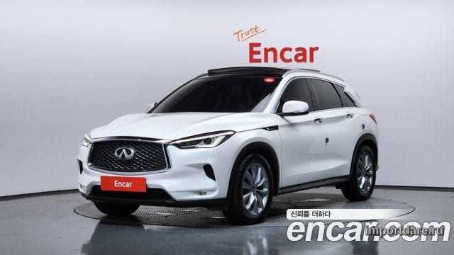 INFINITI QX50 2019 — 38 387 км, белый-перламутр, Корея — под ключ — фото 1