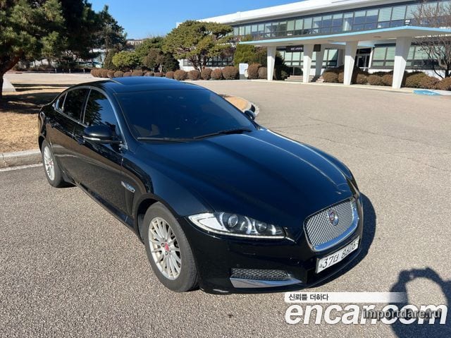 JAGUAR NEW XF 2014 — 182 000 км, чёрный, Корея — под ключ — фото 3