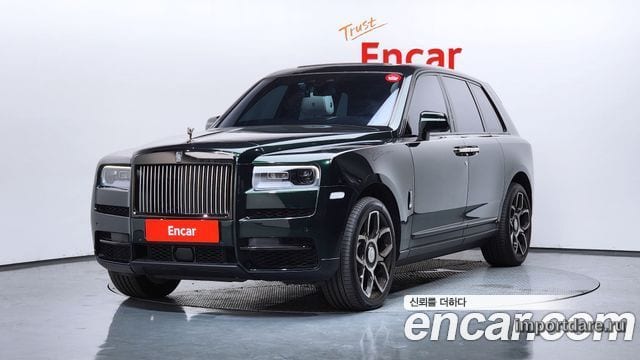 ROLLS-ROYCE CULLINAN 2021 — 51 739 км, тёмно-зелёный, Корея — под ключ — фото 1