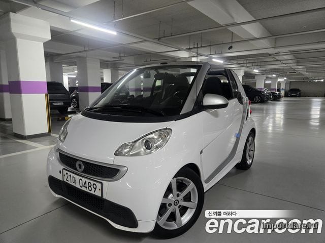 SMART FORTWO CABRIO 2014 — 73 000 км, белый, Корея — под ключ — фото 1