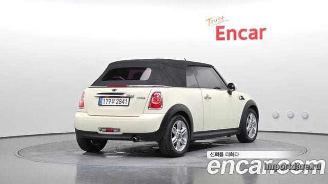 MINI COOPER CONVERTIBLE 2015 — 115 795 км, белый-перламутр, Корея — под ключ — фото 2