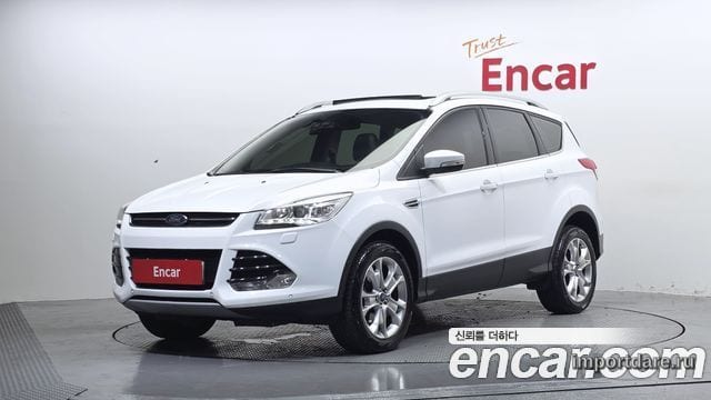 FORD KUGA 2016 — 153 224 км, белый, Корея — под ключ — фото 1