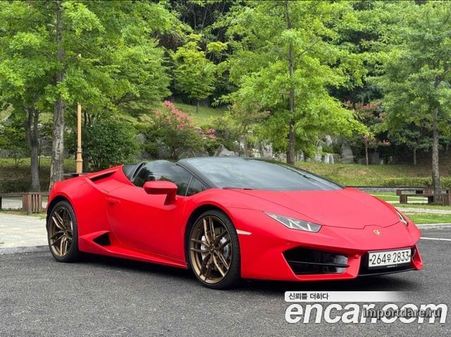 LAMBORGHINI HURACAN 2018 — 25 500 км, красный, Корея — под ключ — фото 1