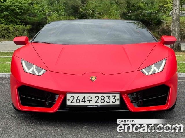 LAMBORGHINI HURACAN 2018 — 25 500 км, красный, Корея — под ключ — фото 4