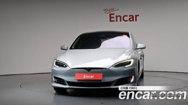 TESLA MODEL S 2017 — 49 016 км, серебристо-серый, Корея — под ключ — фото 3