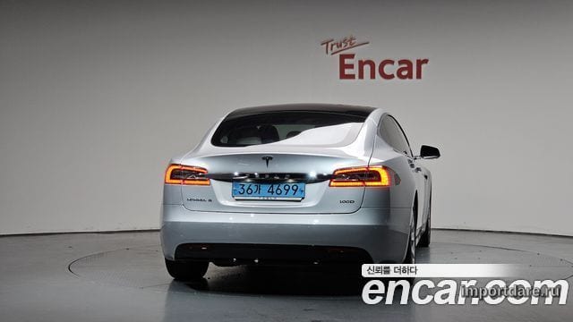 TESLA MODEL S 2017 — 49 016 км, серебристо-серый, Корея — под ключ — фото 4