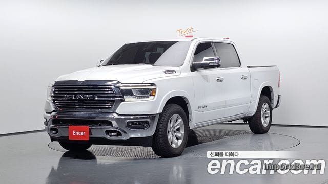 DODGE RAM PICKUP 2019 — 95 711 км, белый, Корея — под ключ — фото 1