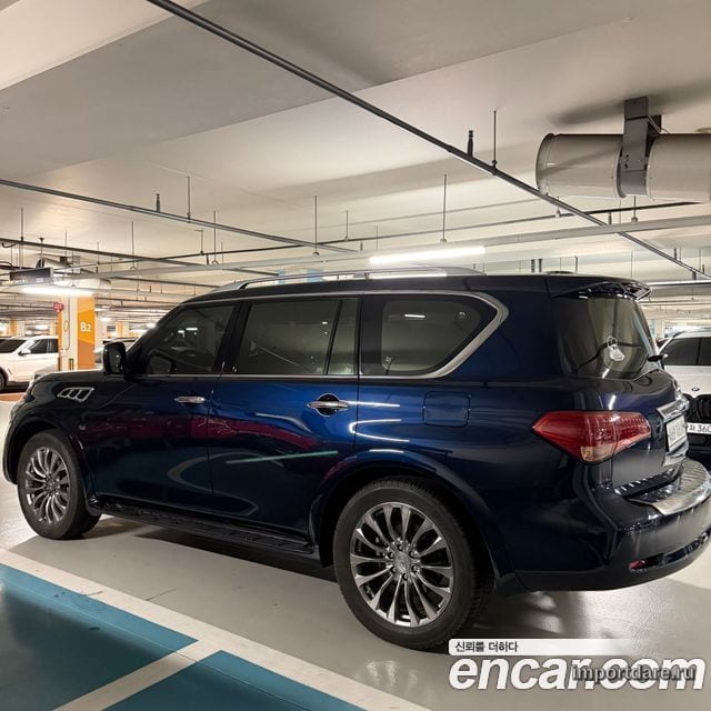 INFINITI QX80 2015 — 54 000 км, синий, Корея — под ключ — фото 8