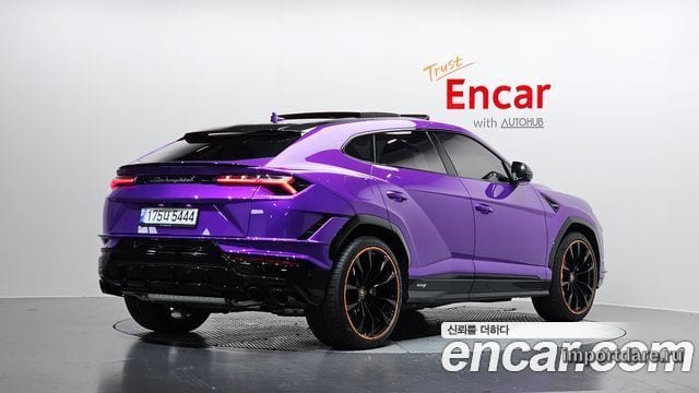 LAMBORGHINI URUS 2024 — 2 082 км, фиолетовый, Корея — под ключ — фото 2