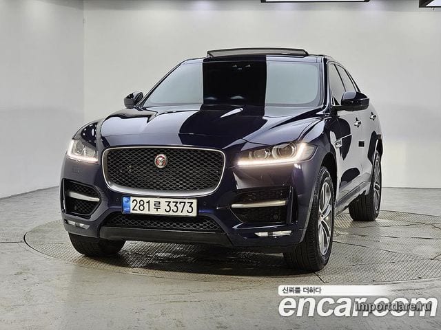 JAGUAR F-PACE 2017 — 148 234 км, синий, Корея — под ключ — фото 2