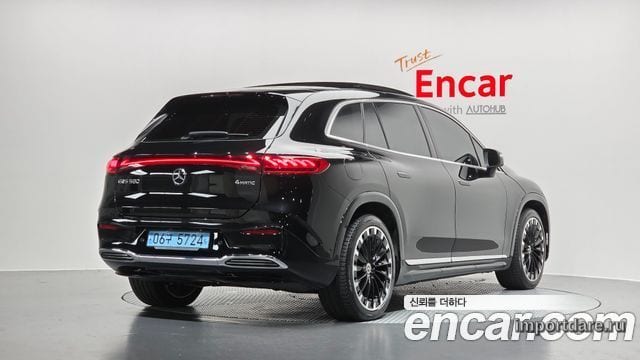 MERCEDES-BENZ EQS SUV X296 2023 — 56 627 км, чёрный, Корея — под ключ — фото 2