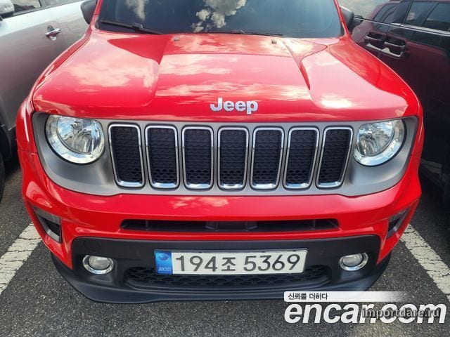 JEEP RENEGADE 2021 — 47 732 км, красный, Корея — под ключ — фото 1