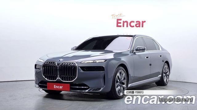 BMW I7 2023 — 50 459 км, светло-серебристый, Корея — под ключ — фото 1